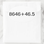 Sticker Ovale Déclaration patriotique (Sac)