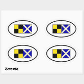 Sticker Ovale Découvrez le lac Minnetonka Oval (Feuille)