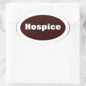 Sticker Ovale Dédié à l'accueil (Sac)