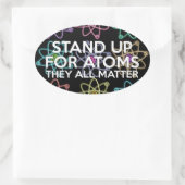 STICKER OVALE DÉFENDRE LES ATOMES (Sac)