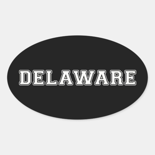 Sticker Ovale Delaware (Devant)