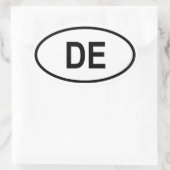 Sticker Ovale Delaware "DE" (Sac)