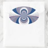 Sticker Ovale Demi bleu (Sac)