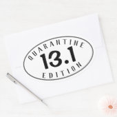 Sticker Ovale Demi-Marathon édition de quarantaine (Enveloppe)