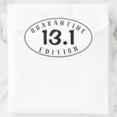 Sticker Ovale Demi-Marathon édition de quarantaine (Sac)