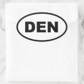 Sticker Ovale Denver DEN (Sac)