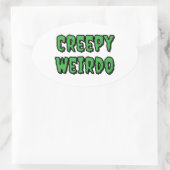 Sticker Ovale Déplaisant Weirdo (Sac)