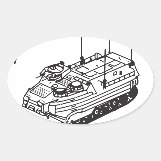 Sticker Ovale Depuis 1941 Logo de la Piste II (Devant)