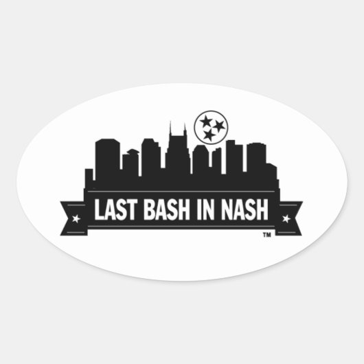 Sticker Ovale Dernier Bash Dans Nash Skyline (Devant)