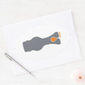 Sticker Ovale Dérouler' (Enveloppe)