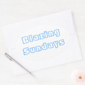 Sticker ovale des dimanches (Enveloppe)