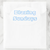 Sticker ovale des dimanches (Sac)