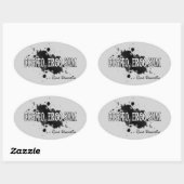 Sticker Ovale Descartes (Feuille)