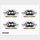 Sticker Ovale descente (Feuille)