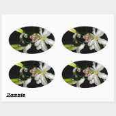 Sticker Ovale Design irlandais - La collection Flower (Feuille)