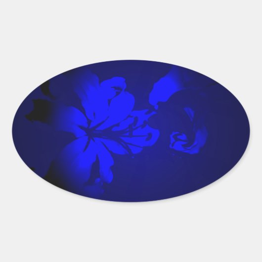 Sticker Ovale Design irlandais - La collection Flower (Devant)