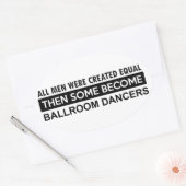Sticker Ovale Designs de danse Ballroom (Enveloppe)