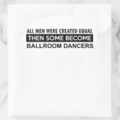 Sticker Ovale Designs de danse Ballroom (Sac)