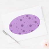 Sticker Ovale Désordre Point Violet (Enveloppe)