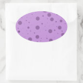 Sticker Ovale Désordre Point Violet (Sac)