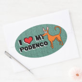 Sticker Ovale Dessin de Podendo (Enveloppe)