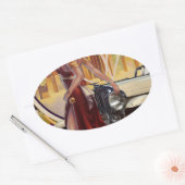 Sticker Ovale Detroit, Michigan | Ville automobile (Enveloppe)