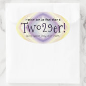 Sticker Ovale Deux 29'er ! (Sac)