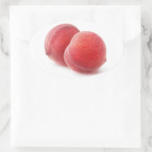 Sticker Ovale Deux pêches (Sac)