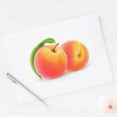 Sticker Ovale Deux pêches (Enveloppe)