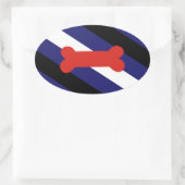 STICKER OVALE DIAGONAL DE FIERTÉ DE JEU POPULAIRE (Sac)