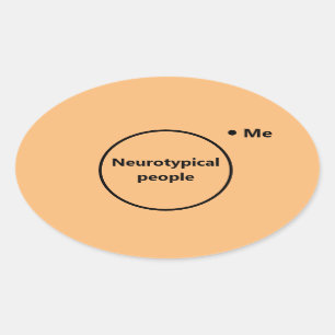 Sticker Ovale Diagramme de Venn non typique