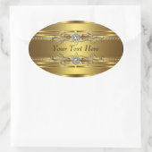 Sticker Ovale Diamant Doré (Sac)