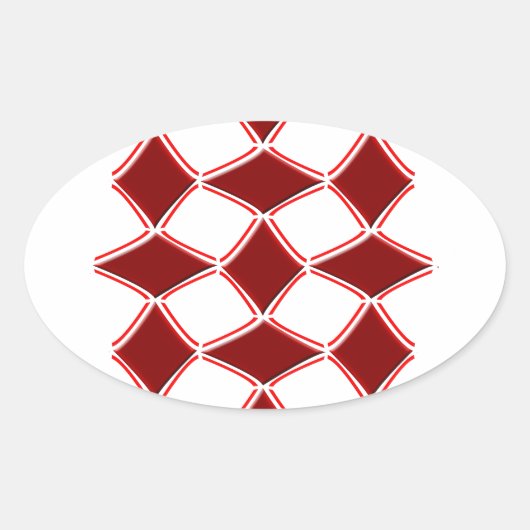 Sticker Ovale Diamants (Devant)