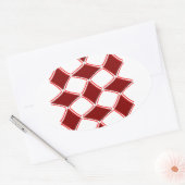 Sticker Ovale Diamants (Enveloppe)