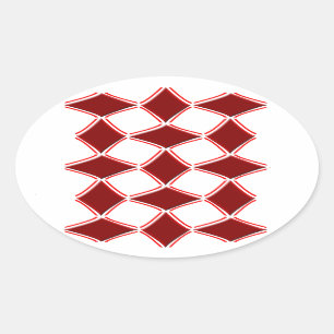 Sticker Ovale Diamants