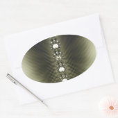 Sticker Ovale Diamants (Enveloppe)