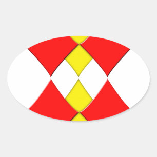 Sticker Ovale Diamants
