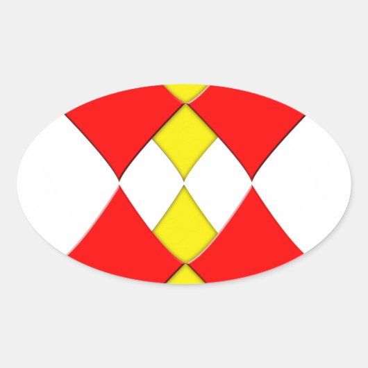 Sticker Ovale Diamants (Devant)