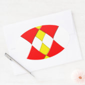 Sticker Ovale Diamants (Enveloppe)