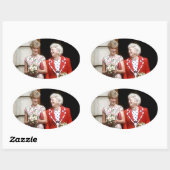 Sticker Ovale Diana-Barbara Bush (Feuille)