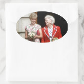 Sticker Ovale Diana-Barbara Bush (Sac)
