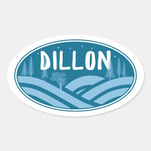 Sticker Ovale Dillon Colorado Extérieur (Devant)