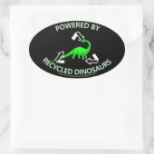 Sticker Ovale Dinosaures Recyclés (Sac)