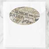 Sticker Ovale diplôme (Sac)