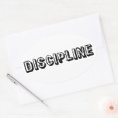 Sticker Ovale Discipline (Enveloppe)