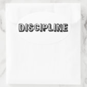 Sticker Ovale Discipline (Sac)
