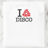 Sticker Ovale Discothèque de l'adaptateur I 45 (Sac)