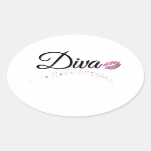 Sticker Ovale Diva