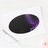 STICKER OVALE DJ RAINBOW (Enveloppe)