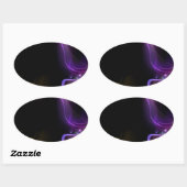 STICKER OVALE DJ RAINBOW (Feuille)